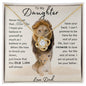To My Daughter Lion | Love Knot Necklace