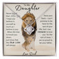 To My Daughter Lion | Love Knot Necklace