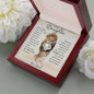To My Daughter Lion | Love Knot Necklace