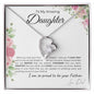 To My Amazing Daughter- Forever Love Necklace