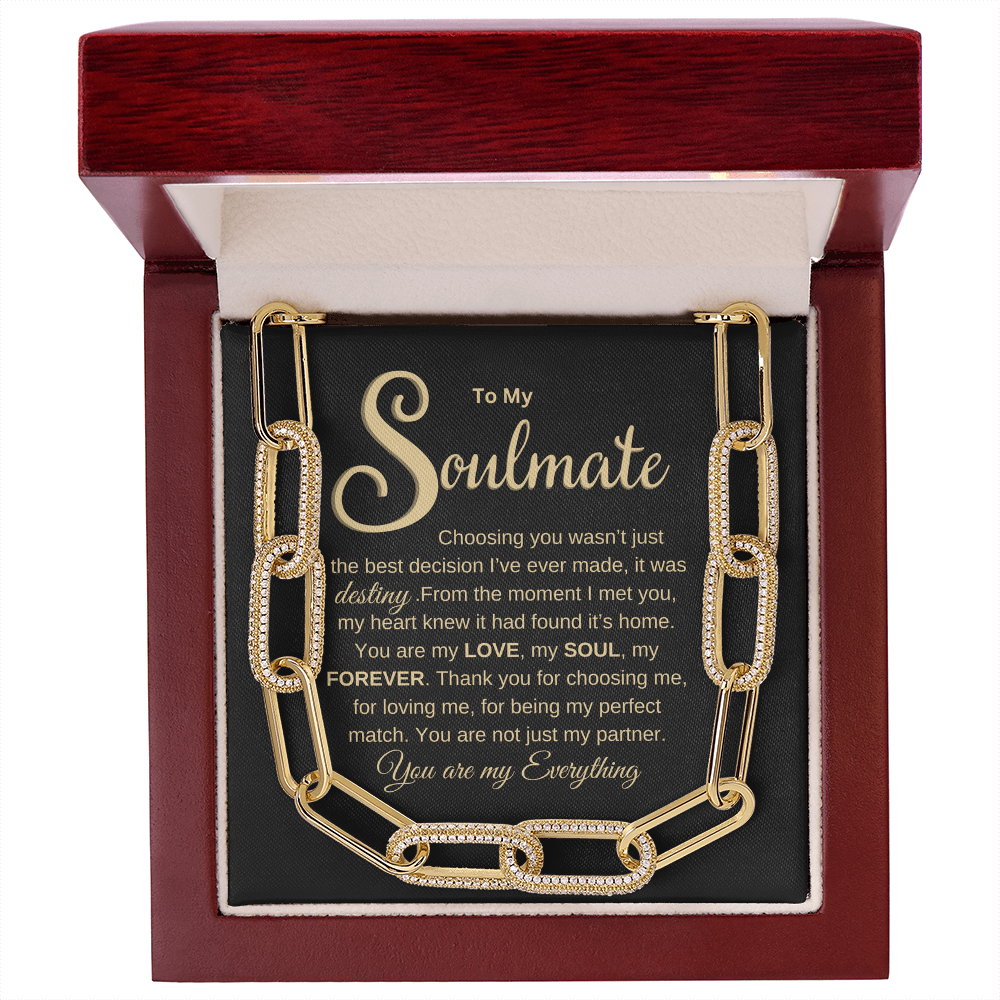 Soulmate | You are my Everything | Paperclip Necklace Gift