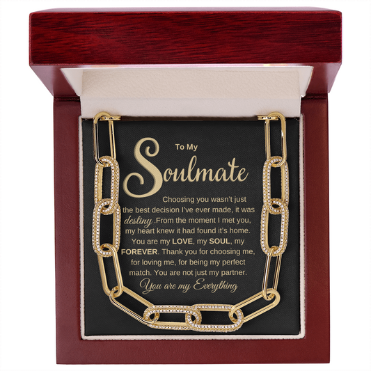 Soulmate | You are my Everything | Paperclip Necklace Gift